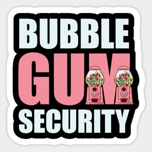 Bubble Gum Security Chewing Gum Gift Gift Sticker